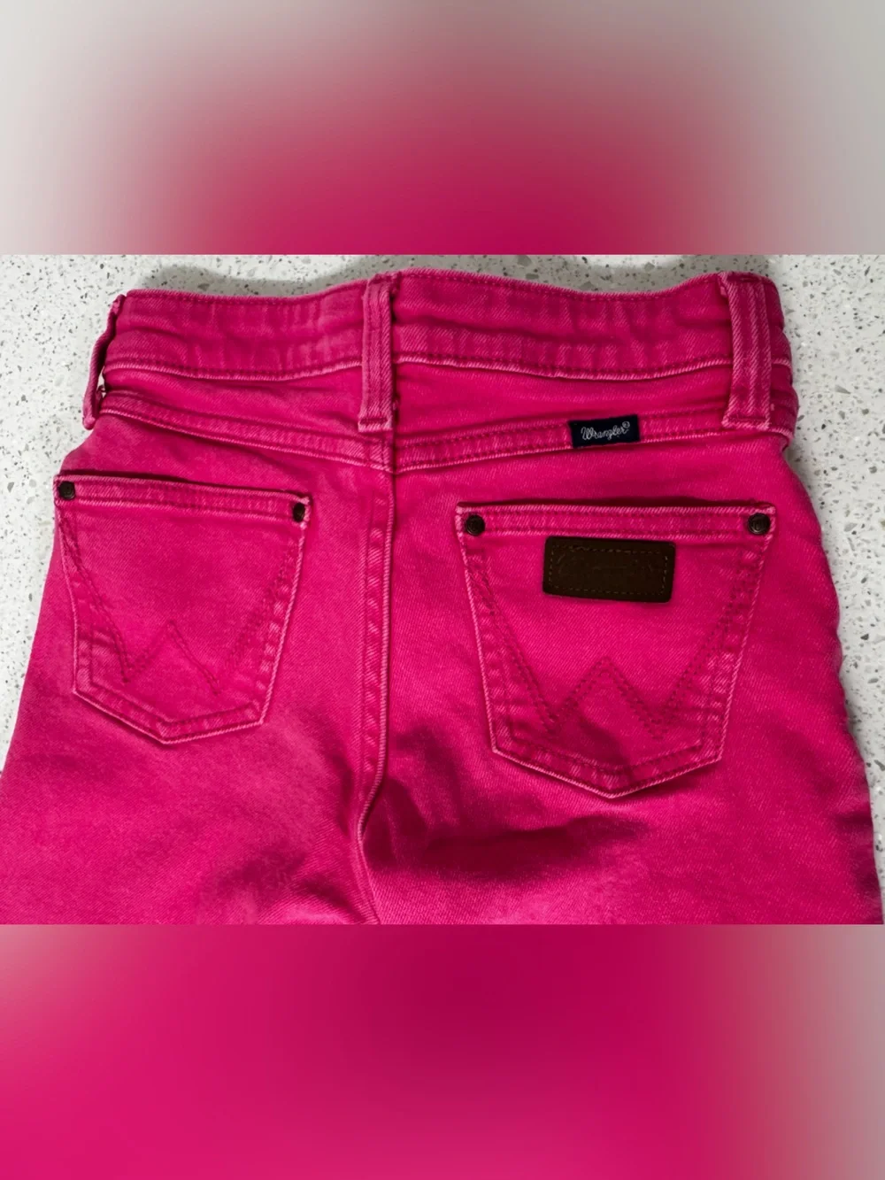 Wrangler Girls Slim Bootcut Jeans Hot Pink 10 Slim with Adjustable Waist Western
